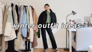 COMFY amp CASUAL WINTER OUTFIT IDEAS simple everyday outfits [upl. by Artemed]