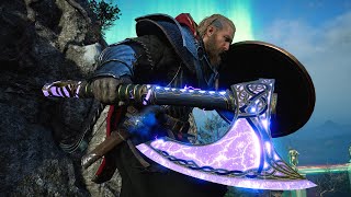 The Thunderer Cinematic Brutal Combat  Mythical Bearded Axe  Assassins Creed Valhalla [upl. by Llireva]