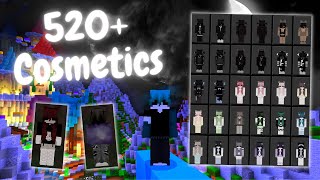 ✅520 SKINS with Custom Capes skin pack MCBE  Tutorial 120 [upl. by Leifer]