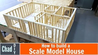 DIY Scale Model House Build [upl. by Berkow628]