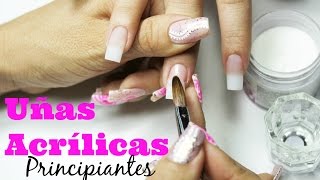 Uñas de acrilico para principiantes  beginner acrylic nails [upl. by Yhtur80]