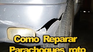 》 Como reparar parachoques con fibra de vidrio  Arreglar golpe en el coche [upl. by Arat527]