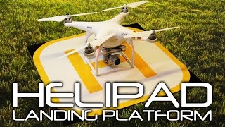 DIY FOLDING HELIPAD  Drone Landing Platform  Homebase for your Drone [upl. by Tor]