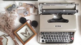 how to use a typewriter • a beginners guide olivetti lettera 22 [upl. by Ainirtak]