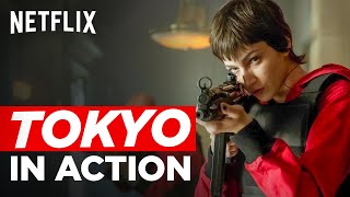 Tokyo’s Most Badass Moments  Money Heist  Netflix India [upl. by Okiruy439]