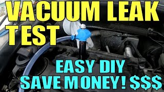 Vacuum Leak Smoke Test  Easy DIY Tester [upl. by Gurolinick860]