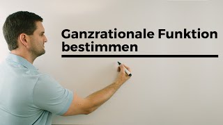 Ganzrationale Funktion bestimmen Ablauf Steckbriefaufgaben Rekonstruktion von Funktionen [upl. by Monafo]