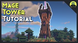 How To Build A Mage Tower In Minecraft Tutorial [upl. by Santa54]