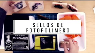 Sellos de fotopolimero  cómo hacerlos en casa [upl. by Adlesirc]