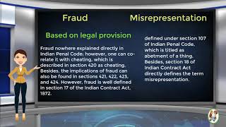 What is Difference Between Fraud amp Misrepresentation [upl. by Orvie829]