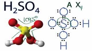 H2SO4 Molecular Geometry  Shape and Bond Angles [upl. by Denae]