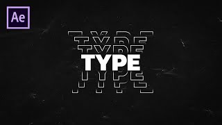 After Effects Tutorial  Typography Text Animation in After Effects [upl. by Lezned]