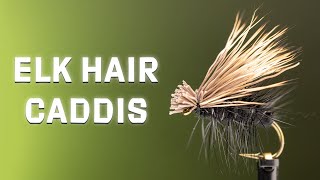 Elk Hair Caddis Fly Pattern Fly Tying Tutorial [upl. by Inaflahk]