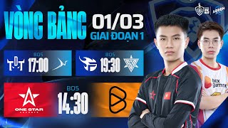 1S vs BOX  TDT vs BSS  FPT vs SPN  GĐ1  ABBEN ENERGY ĐTDV MÙA XUÂN 2025  0103 [upl. by Rodolphe]