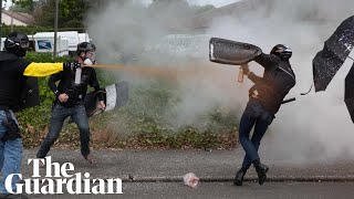 Gunshots fired at farright Proud Boys rally in Portland [upl. by Sigismund]