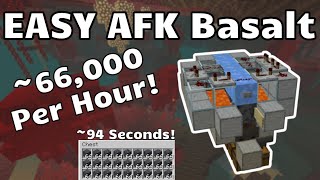 EASY AFK Basalt  66000 Per Hour Minecraft Java 116 [upl. by Gnes]