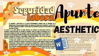 Apuntes Bonitos en Word Aesthetic Fernanda🌺 [upl. by Eidualc]