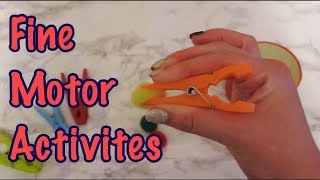 Fine Motor Activites [upl. by Ainerbas]