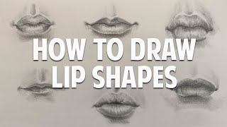 How to Draw Different Lip Shapes [upl. by Zizaludba58]