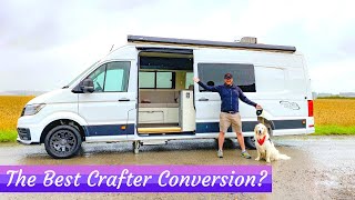 The ULTIMATE BESPOKE VW CRAFTER CAMPER VAN  Rhales Conversions [upl. by Ilatfan881]