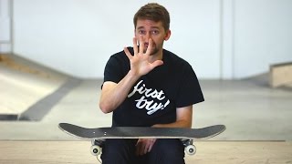 THE 5 EASIEST SKATEBOARD TRICKS FOR BEGINNERS [upl. by Zulch]