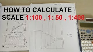 USE OF SCALE IN DRAWING  HOW TO CALCULATE SCALE 1100  150  1400 [upl. by Neerehs840]