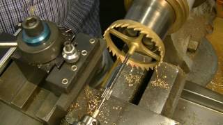 The Village Clockmaker Clock repair tutorial 21 Topping a crown wheel [upl. by Nnayecats]