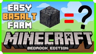 How To Build An Easy Basalt Generator In Minecraft Bedrock Edition  Minecraft Shorts [upl. by Schreib]