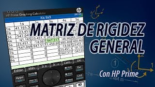 Matriz de Rigidez Global con HP Prime [upl. by Modnar]