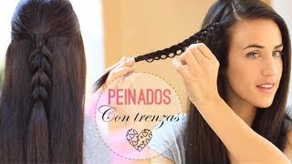 Peinados con trenzas fáciles [upl. by Redmer]