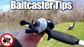 Learning How To Use A New Baitcaster  Beginner Baitcaster Tips [upl. by Ayila]