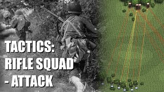 Tactics of the WWII US Army Infantry Rifle Squad – Attack [upl. by Anerev]