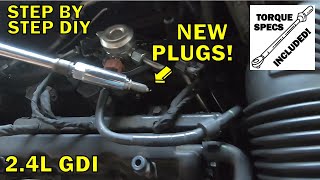 20102015 Kia Optima Spark Plug Replacement 24L GDI [upl. by Morette]