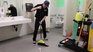 Janitorial Restroom Cleaning StepByStep Training [upl. by Zetnod]