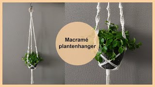 Macramé plantenhanger tutorial  Macramé tutorial voor beginners  DIY [upl. by Oryaj]