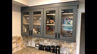 DIY Kitchen Glass Doors [upl. by Ellennej46]