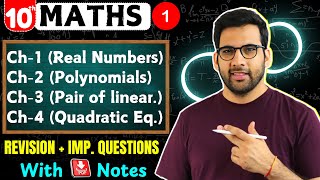 Class 10 Maths Revision  Important Questions  Board Exams [upl. by Ratna]