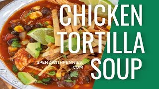 Easy Homemade Tortilla Soup How to Make Tortilla Soup [upl. by Areema]