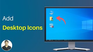 How to Add Desktop Icons on Windows 10 [upl. by Shewmaker83]