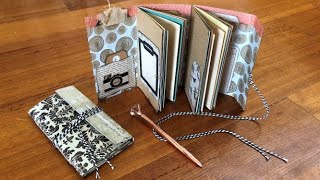 Easy Scrapbook Page Mini Journal Tutorial  Using ONE sheet [upl. by Herriott]