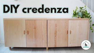 How to Build a Maple Plywood Credenza  Sideboard  Buffet  Media Console [upl. by Gilson]