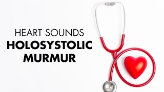 Holosystolic Murmur  Heart Sounds  MEDZCOOL [upl. by Sedrul]