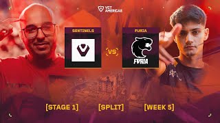 Sentinels vs FURIA  VCT Americas Stage 1  W5D1  Map 1 [upl. by Esta672]