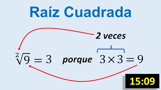 Ejercicios resueltos de raiz cuadrada para primaria [upl. by Philippine737]