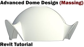 Revit Tutorial  Advanced Dome Design Massing [upl. by Esiocnarf685]