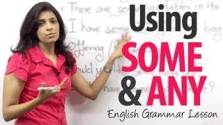 Using Some amp Any  Basic English Grammar Lesson [upl. by Ebag]