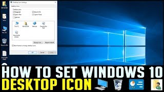 HOW TO SET DESKTOP ICON IN WINDOWS 10  COMPUTER TIPS amp TRICKS [upl. by Cissej]