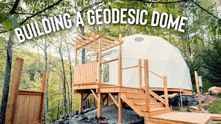 Building A Geodesic Dome  Luxury Glamping Dome [upl. by Audras]