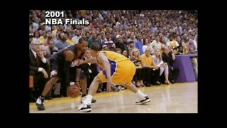 Greatest Moments in NBA History  Allen Iverson quotStep Overquot Tyronn Lue NBA Finals 2001 [upl. by Happy]