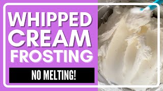 Easy Stabilized Whipped Cream Frosting 4 Simple Ingredients [upl. by Erdied]